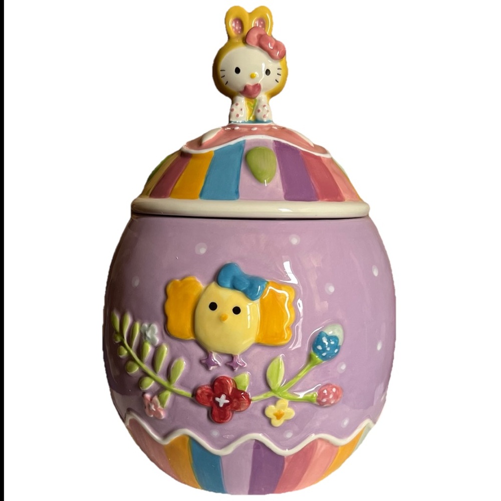 Sanrio Hello Kitty 10” Easter Egg Cookie Jar